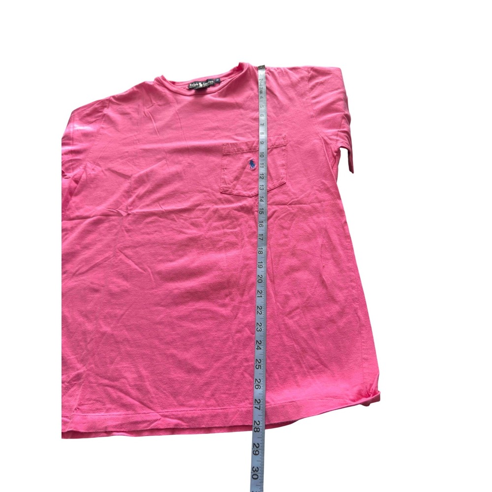 Ralph Lauren T-Shirt Women's Pink Cotton Small Pony Short Sleeve Casual Large‎ - Picture 12 of 12